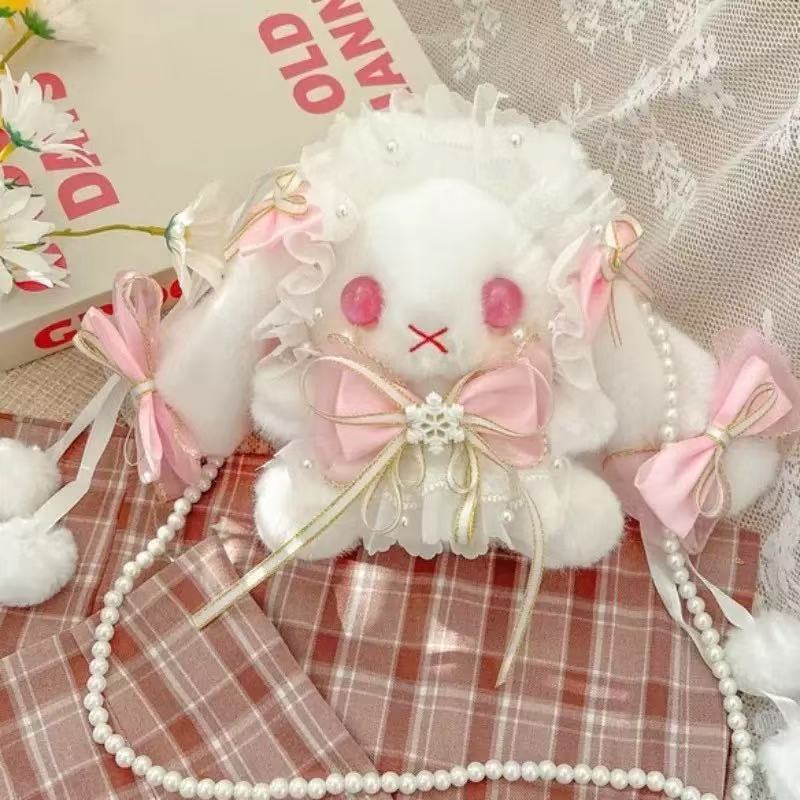 apanese-style Lolita Cute Bowknot Rabbit Bag