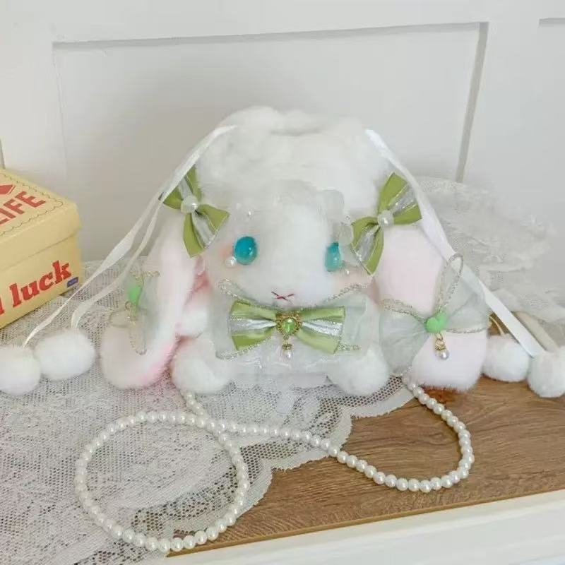 apanese-style Lolita Cute Bowknot Rabbit Bag