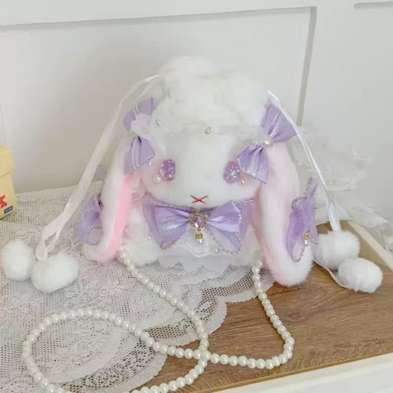 apanese-style Lolita Cute Bowknot Rabbit Bag