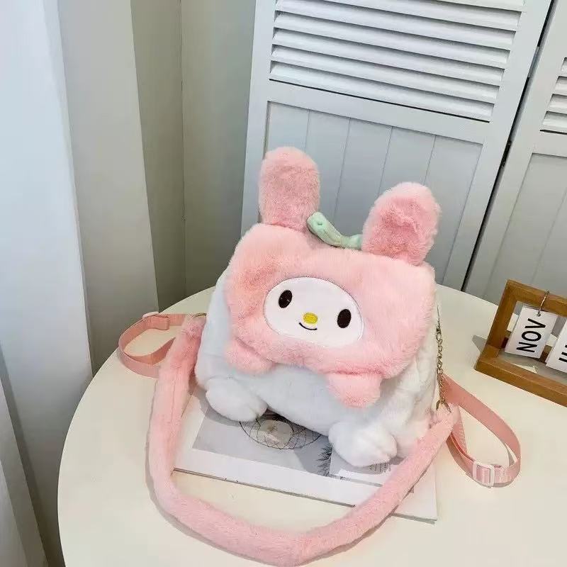 Cute girl plush backpack