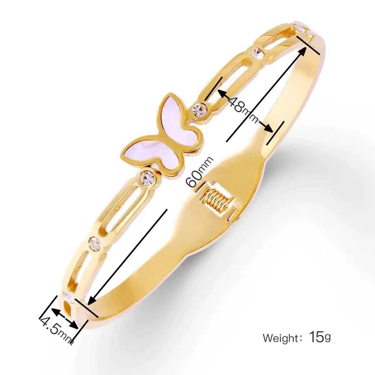 High-end titanium steel bracelet that does not fade color