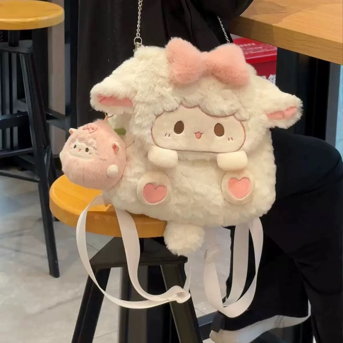 Cute girl plush backpack