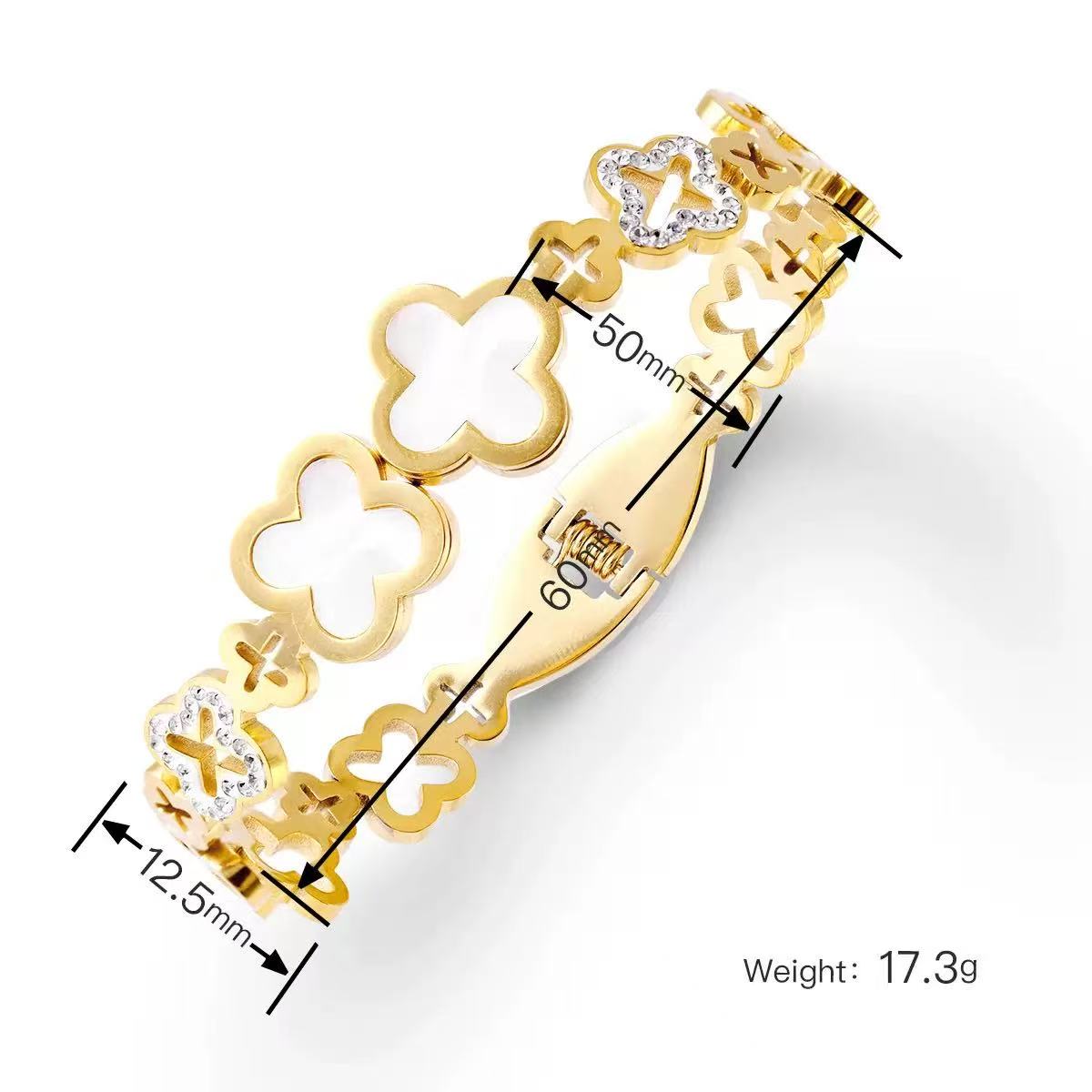 High-end titanium steel bracelet that does not fade color